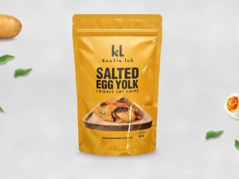 Salted Egg Yolk Crinkle Cut Chips