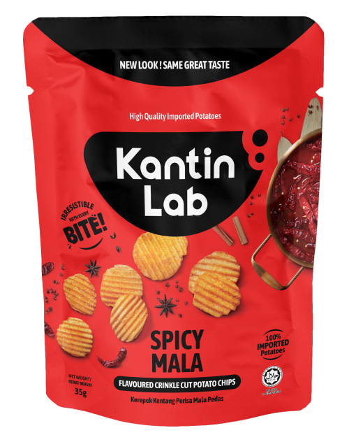 Spicy Mala Flavored Crinkle Cut Chips 35g