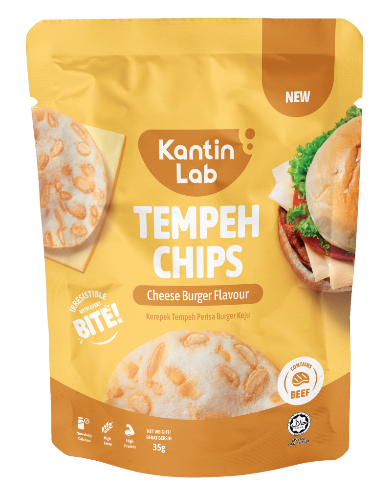 Kantin Lab Cheese Burger Flavored Tempeh Chips 35g