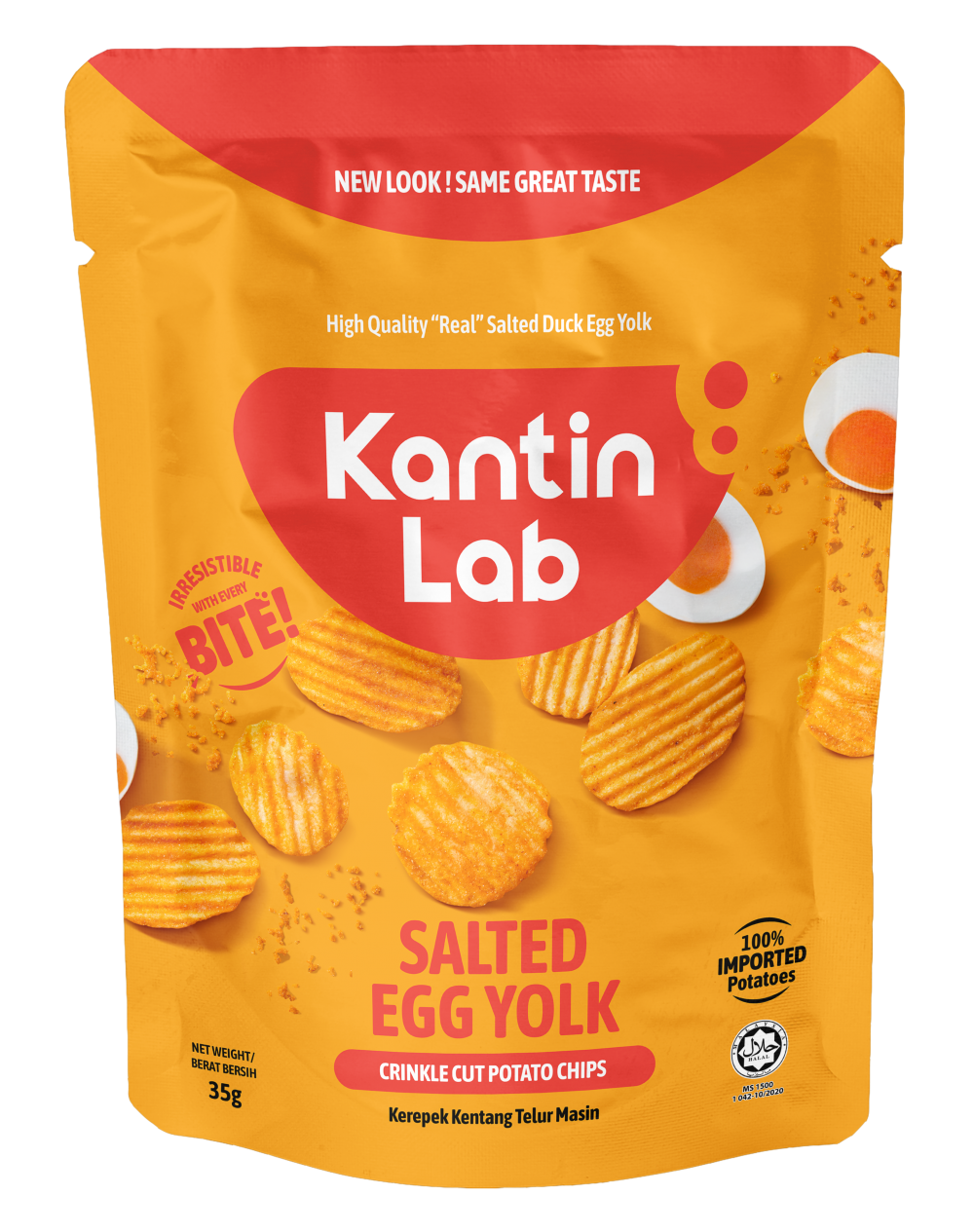 Salted Egg Crinkle Cut Chips 35g