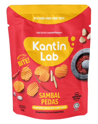 Sambal Pedas Flavored Crinkle Cut Chips 35g